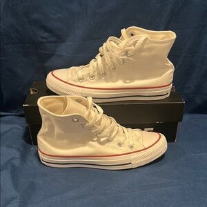 Converse- All star hi, Optical White, 5.5 women QS